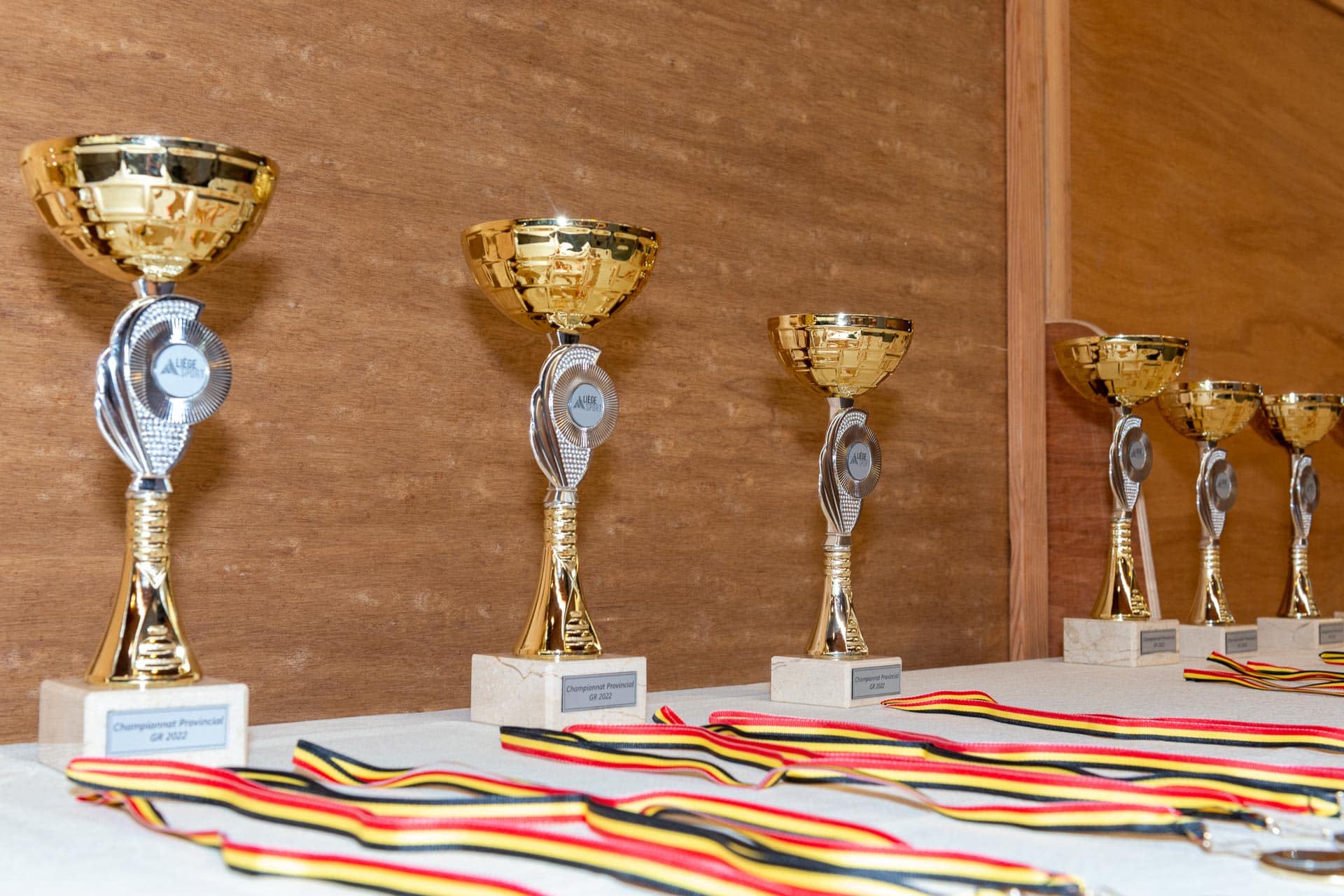 Les trophées offerts par Liège Sport